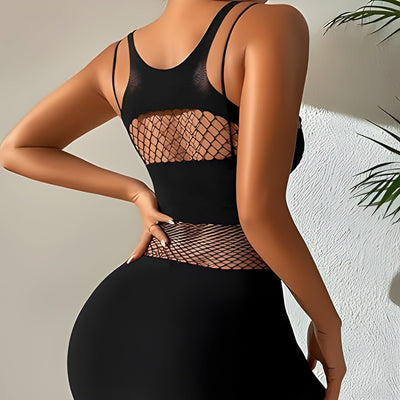 Suvi™ – Robe mini en résille noire