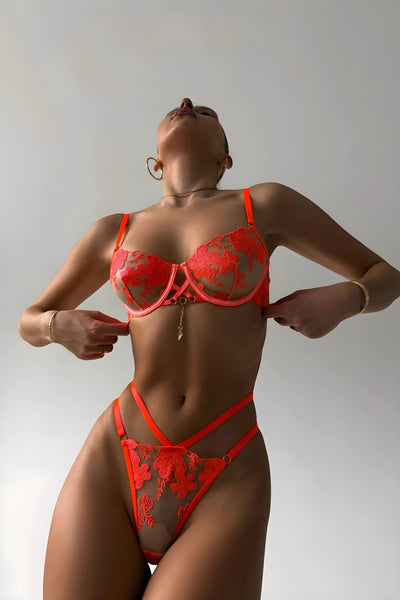 Liv™ – Lingerie néon orange