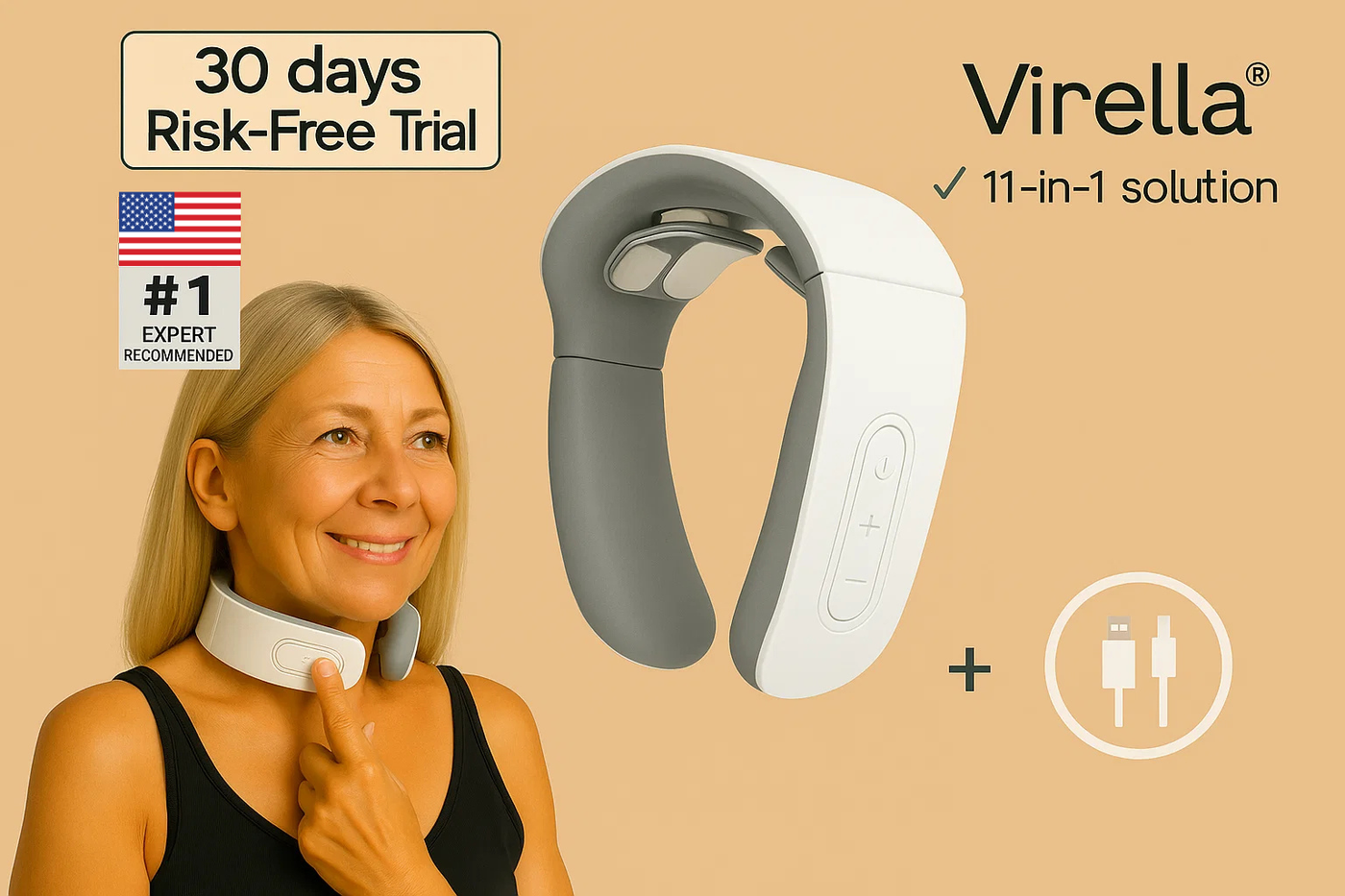 Virella™ - Professional 11-in-1 Neck Therapy Device