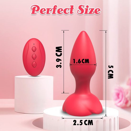 Roos™ | Stimulateur vibrant en forme de rose avec télécommande